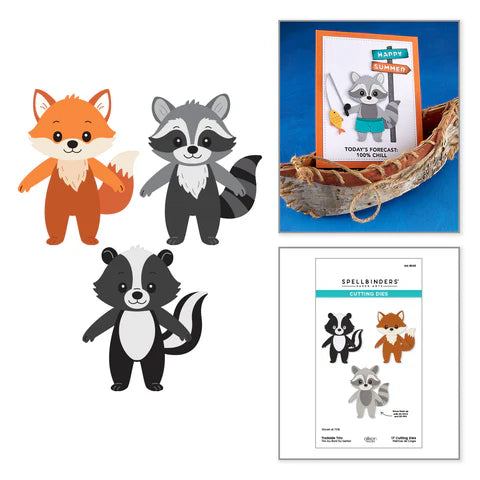 Trailside Trio Etched Dies by Allison Frazier