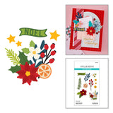 Festive Floral Mix Etched Dies