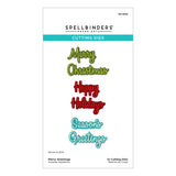 Merry Greetings Etched Dies