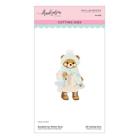 Bundled Up Winter Bear Etched Dies by Frank Garcia