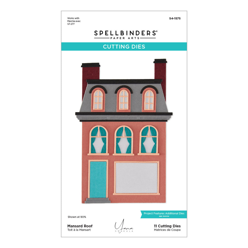 Mansard Roof Etched Dies by Yana Smakula