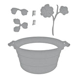 Nasturtium and Galvanized Wash Bucket Etched Dies from the Through the Arbor Garden Collection by Susan Tierney-Cockburn