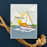 Set Sail Etched Dies from the Fair Winds Collection by Dawn Woleslagle