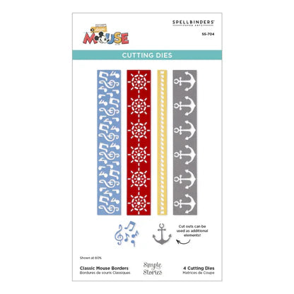 Classic Mouse Borders Etched Dies from the Say Cheese Classic Mouse Collection