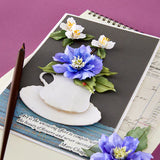 Clematis Poet Etched Dies by Susan Tierney-Cockburn