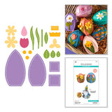 3D Eggs & Flowers Felt Décor Etched Dies by Sandi MacIver