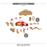Hot Rod Flames Etched Dies by Mindy Eggen