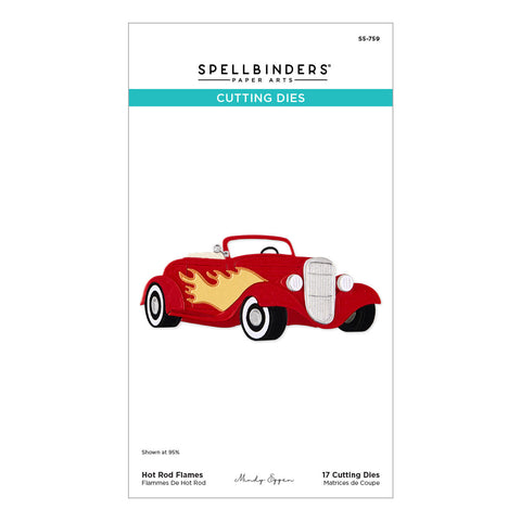 Hot Rod Flames Etched Dies by Mindy Eggen