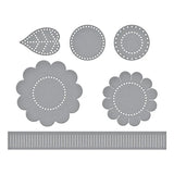 Felt Sunflower Bloom Etched Dies from the Summer Felt Stitch & Create Collection by Nichol Spohr