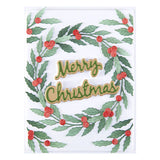 Seasonal Wreath Foliage Etched Dies from the Texture & Foliage Collection by Suzanne Hue