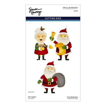 The Clauses Etched Dies from the North Pole Friends Collection by Simon Hurley