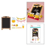 Pink Lemonade Stand Etched Dies with Simple Stories