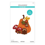 Felt Pumpkin Lane House Etched Dies from the Felt Stitch & Create Collection by Nicole Spohr