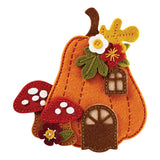 Felt Pumpkin Lane House Etched Dies from the Felt Stitch & Create Collection by Nicole Spohr