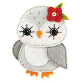 Felt Snowy Owl Etched Dies from the Felt Stitch & Create Collection by Nicole Spohr