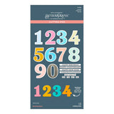 Bold Numbers Etched Dies from the Color Mix Celebrations Collection