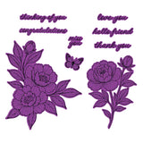 Sketched Peonies Stamp and Die Bundle by Simon Hurley