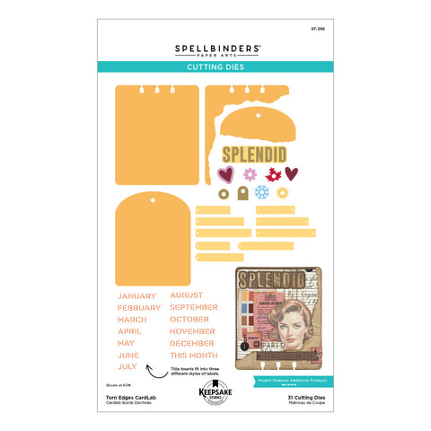 Torn Edges CardLab Etched Dies by Esther Glas