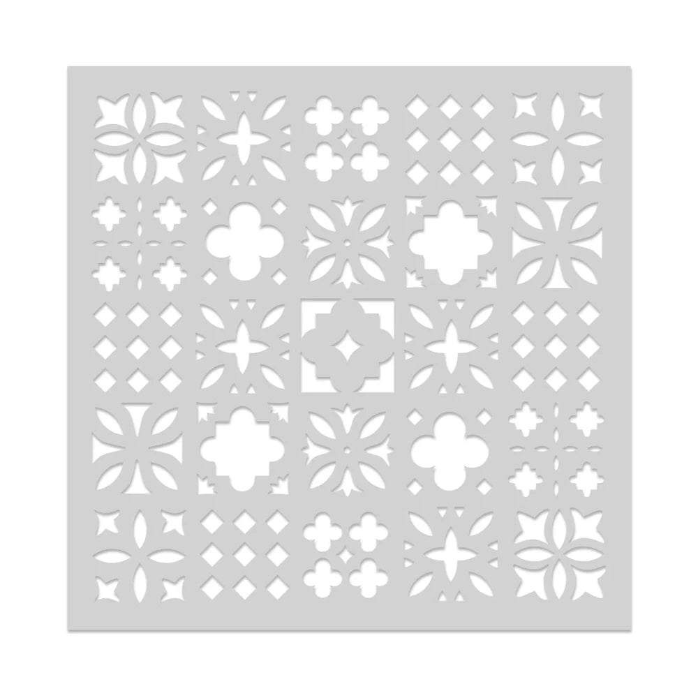 Decorative Tile Pattern Stencil