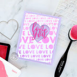 Lots of Love Stencil from the Love Notes Collection