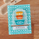 Color Layering Retro Rainbow Stencil