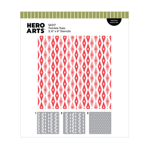 Hero Arts Twinkle Toes Layering Stencils