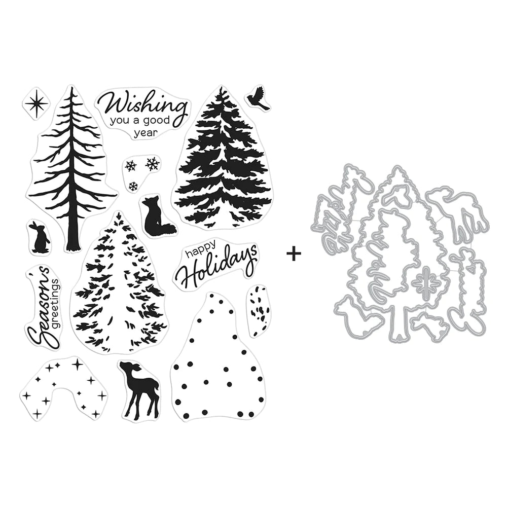 Color Layering Seasonal Tree Bundle (D)