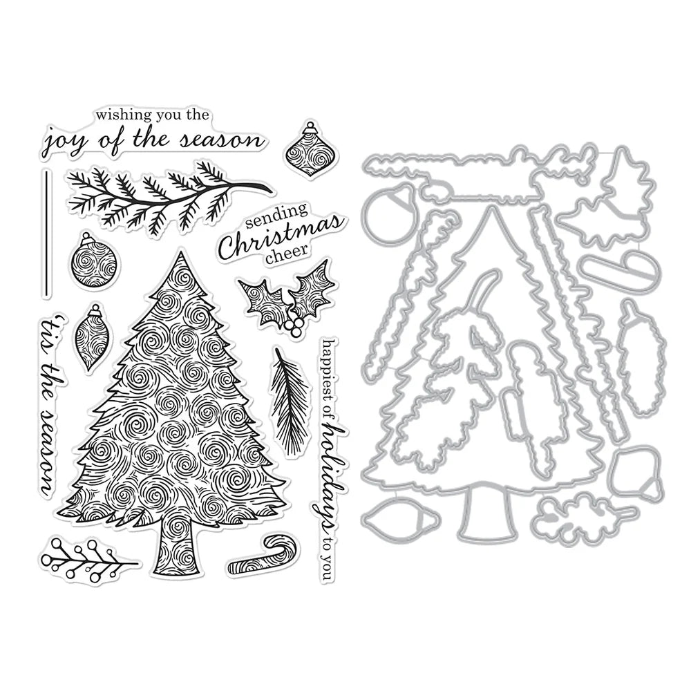 Swirly Christmas Tree Bundle (D)