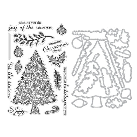 Swirly Christmas Tree Bundle (D)