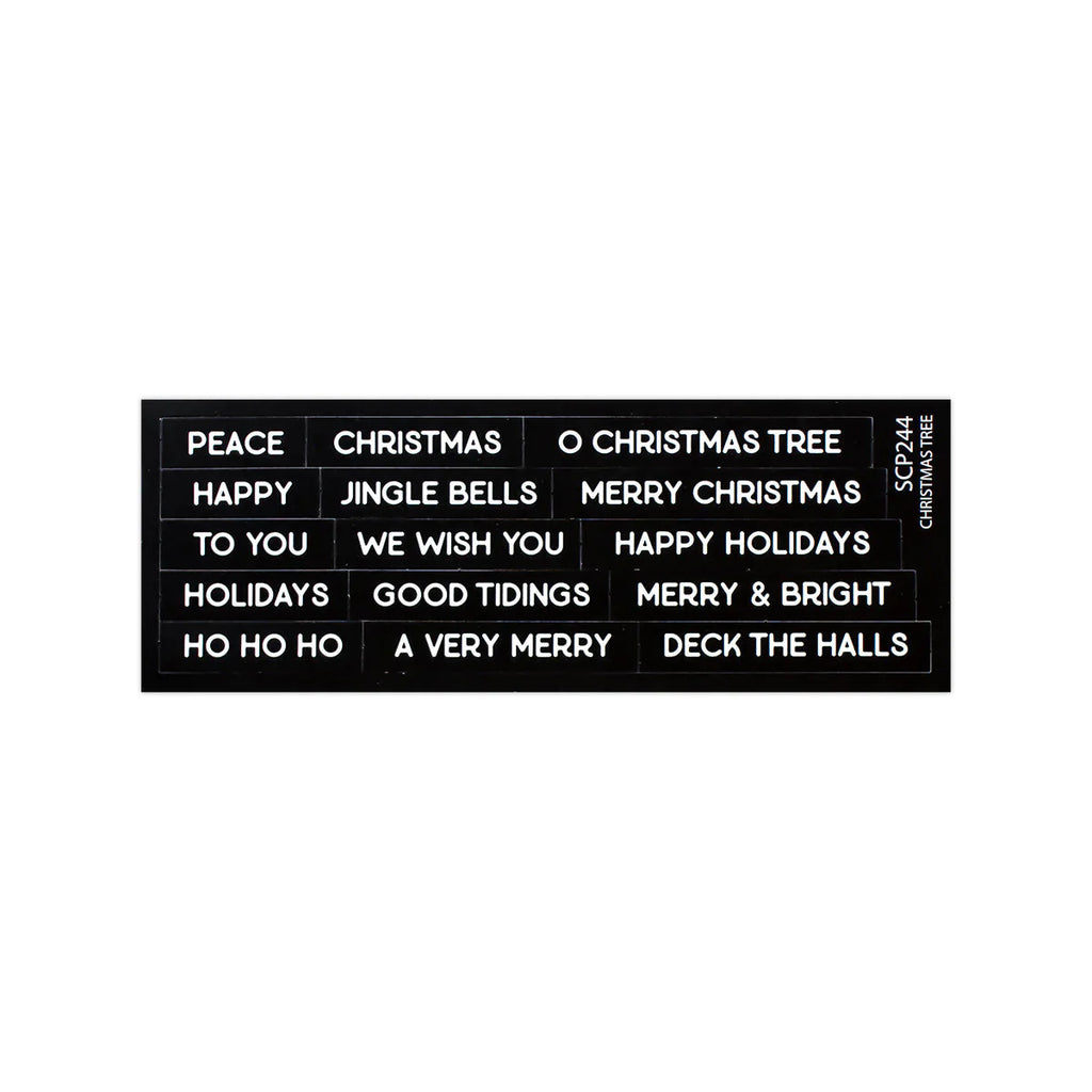 Subsentiments Christmas Tree Diecut Sheet