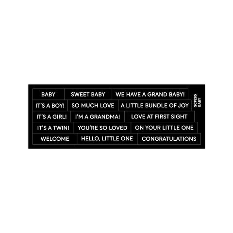 Subsentiments Baby Diecut