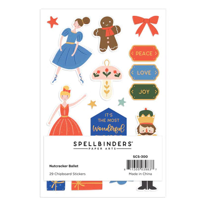 Nutcracker Ballet Chipboard Stickers from the Nutcracker Sweet Collection