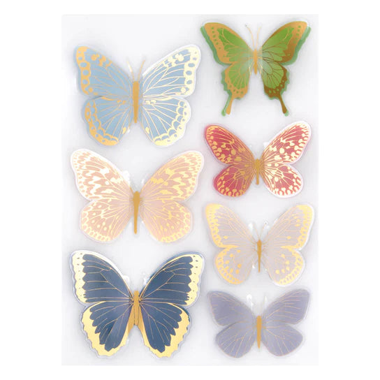 Dimensional Autumn Butterfly Stickers from the Serenade of Autumn Collection