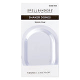 Stylish Oval Shaker Dome - 6 pack