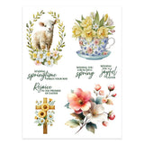 Spring Blessings Rub-On Sheets