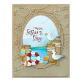 Fair Winds Sentiments Clear Stamp and Die Set from the Fair Winds Collection by Dawn Woleslagle