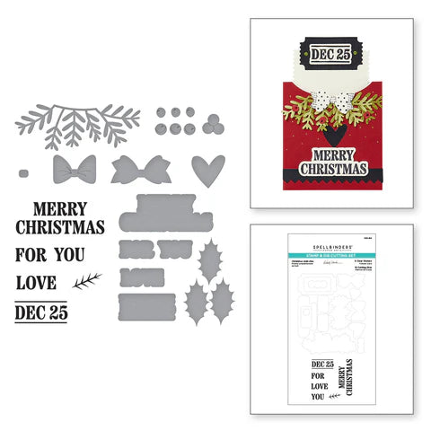 Christmas Add-Ons Stamp & Die Set from the Not Your Ordinary Card Collection by Wendy Vecchi