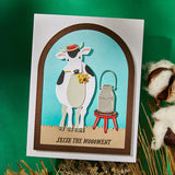 Hay There Clear Stamp & Die Set from the On the Farm Collection