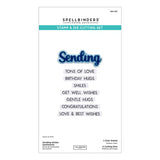 Sending Smiles Sentiments Clear Stamp & Die Set from the Wildflowers Collection by Lisa Horton