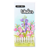 Very Best Wishes Sentiments Clear Stamp & Die Set from the Wildflowers Collection by Lisa Horton