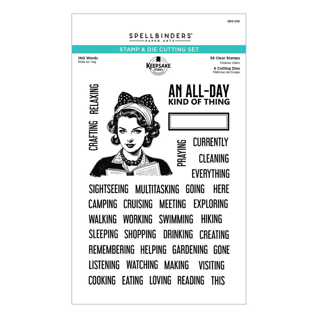 ING Words Stamp & Die Set by Esther Glas