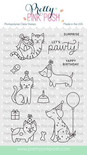 Birthday Dogs & Cats Stamp Set