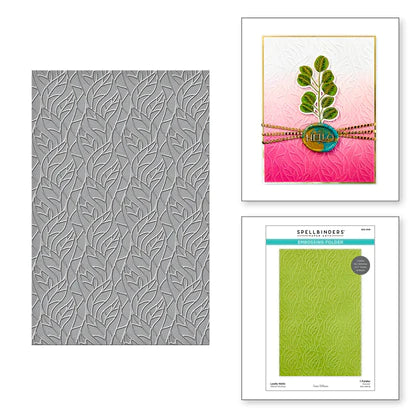 Leafy Helix Embossing Folder from the Propagation Garden Collection by Annie Williams