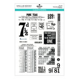 Keepsake Numbers Clear Stamp Set by Esther Glas