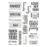 Family & Friends Clear Stamp Set by Esther Glas
