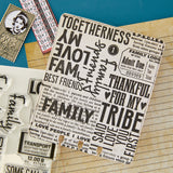Family & Friends Clear Stamp Set by Esther Glas