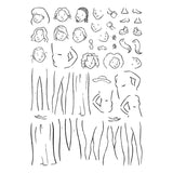 Illustrated Lady Clear Stamp Set by Josh Griffiths