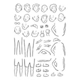 Illustrated Man Clear Stamp Set by Josh Griffiths