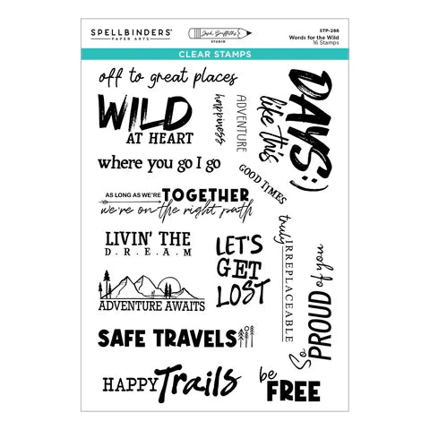 Words for the Wild Clear Stamp Set by Josh Griffiths