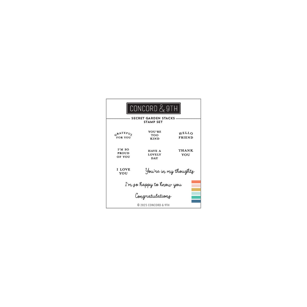 Secret Garden Stacks Stamp Set (3 x 3)